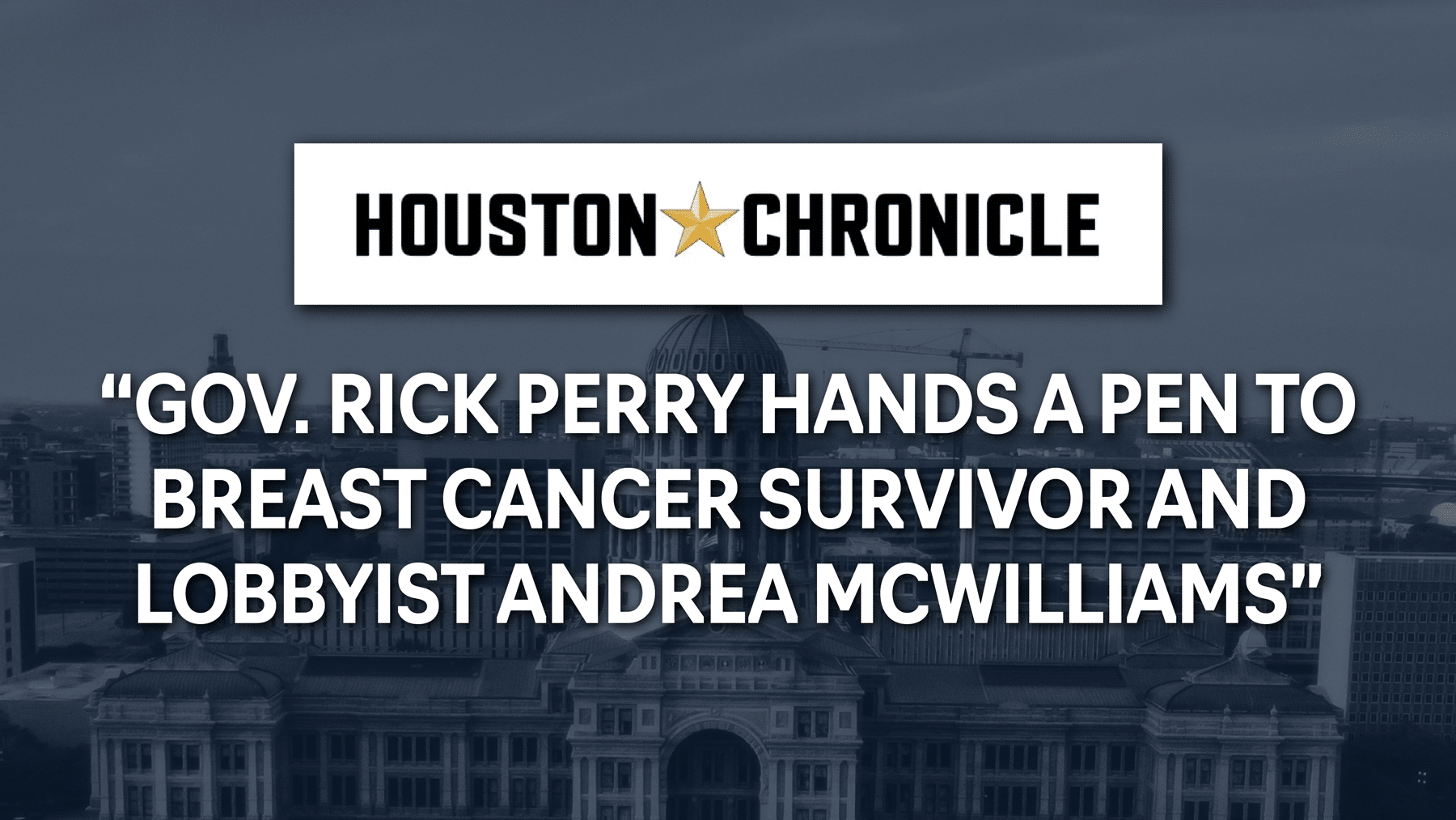 Cancer Funding – Houston Chronicle