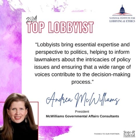 Top Lobbyist Andrea McWilliams